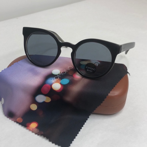 KOMONO Lunettes de soleil Lulu Steel black matte main image 1